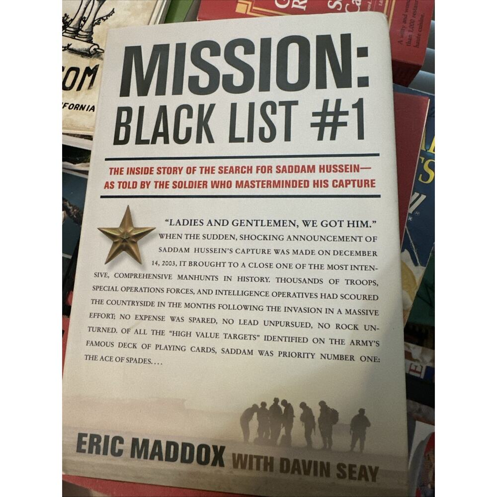 Mission Blacklist #1 by Eric Maddox‎ **SIGNED! 1st/1st. HC/DJ 2008